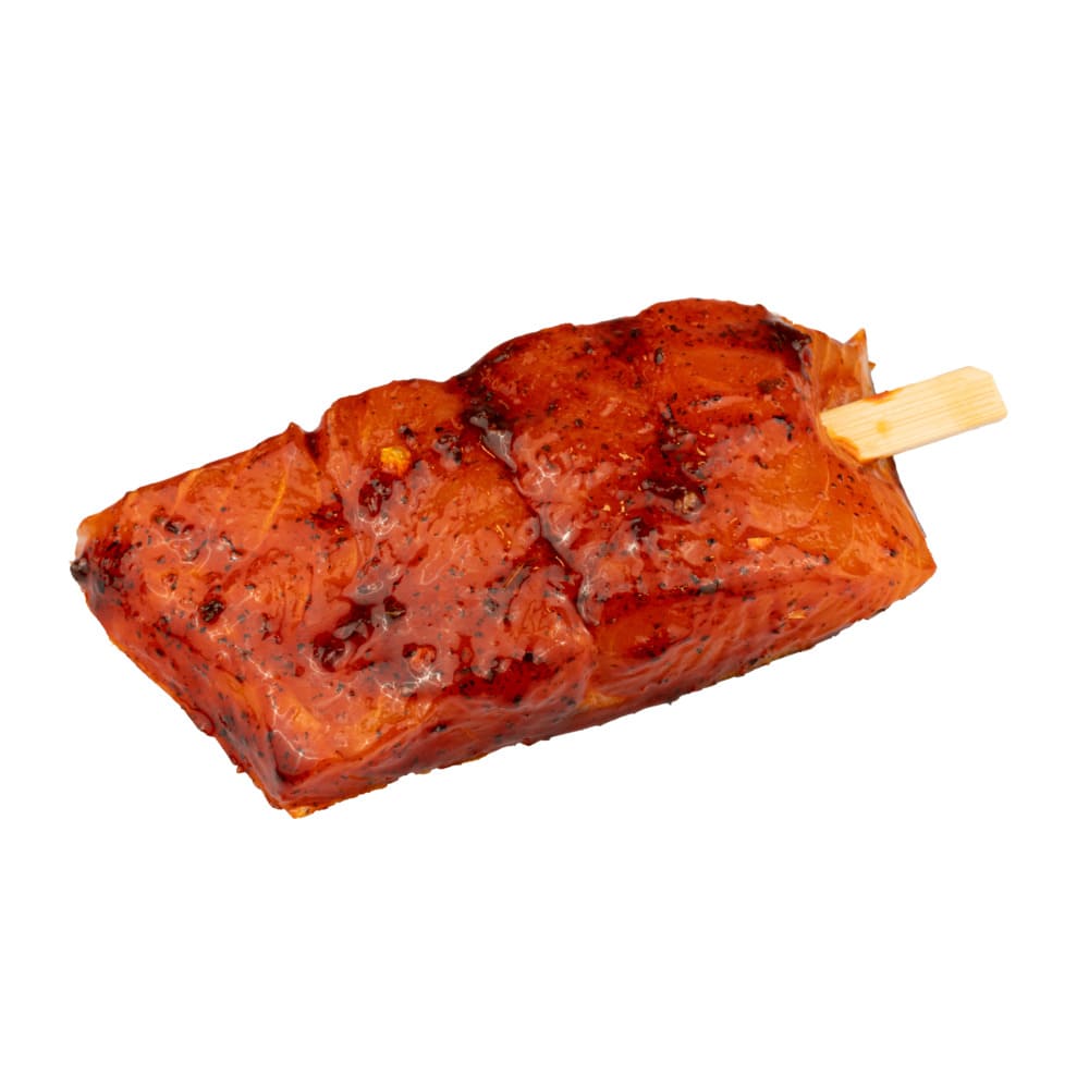 Verse zalm moot met huid